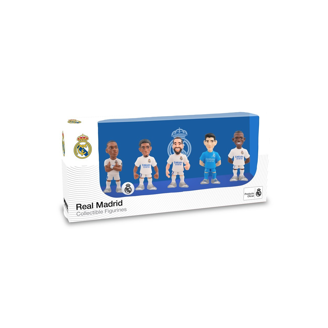 Minix Team Pack Real Madrid 5 Pack V4 (Courtuois,vinicius,bellingham,carvajal,mbappé) - دمية - Store 974 Electronics WLL  | ستور٩٧٤ للالكترونيات ذ.م.م