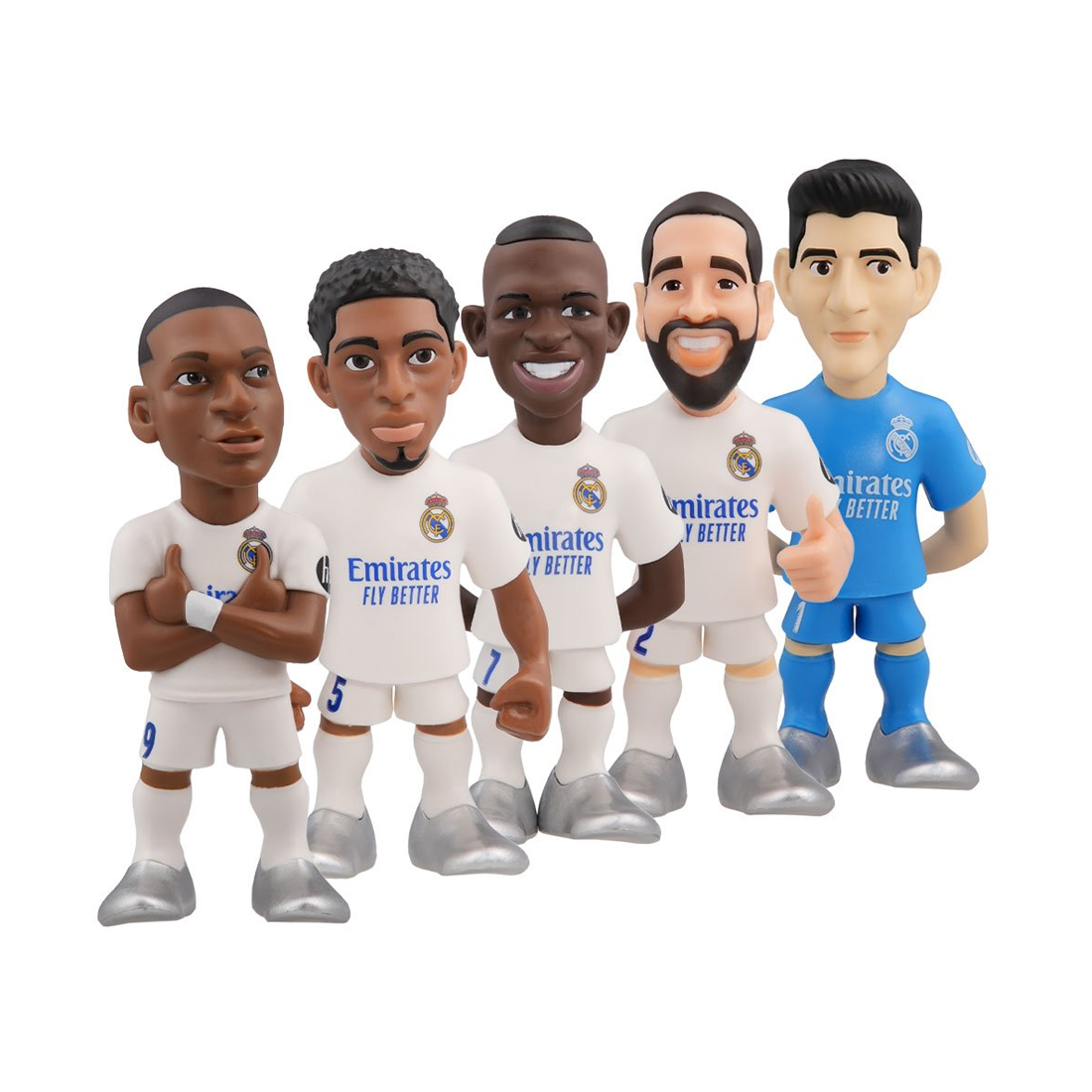 Minix Team Pack Real Madrid 5 Pack V4 (Courtuois,vinicius,bellingham,carvajal,mbappé) - دمية - Store 974 Electronics WLL  | ستور٩٧٤ للالكترونيات ذ.م.م