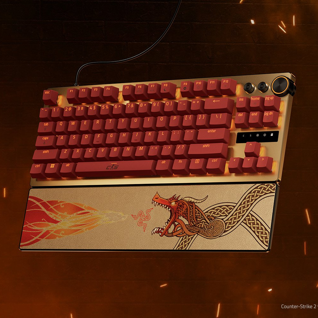 Razer Huntsman V3 Pro Tenkeyless Analog Optical Esports Keyboard - CS2 Edition - لوحة مفاتيح Razer Huntsman V3 Pro Tenkeyless Analog Optical Esports Keyboard - CS2 Edition - لوحة مفاتيح