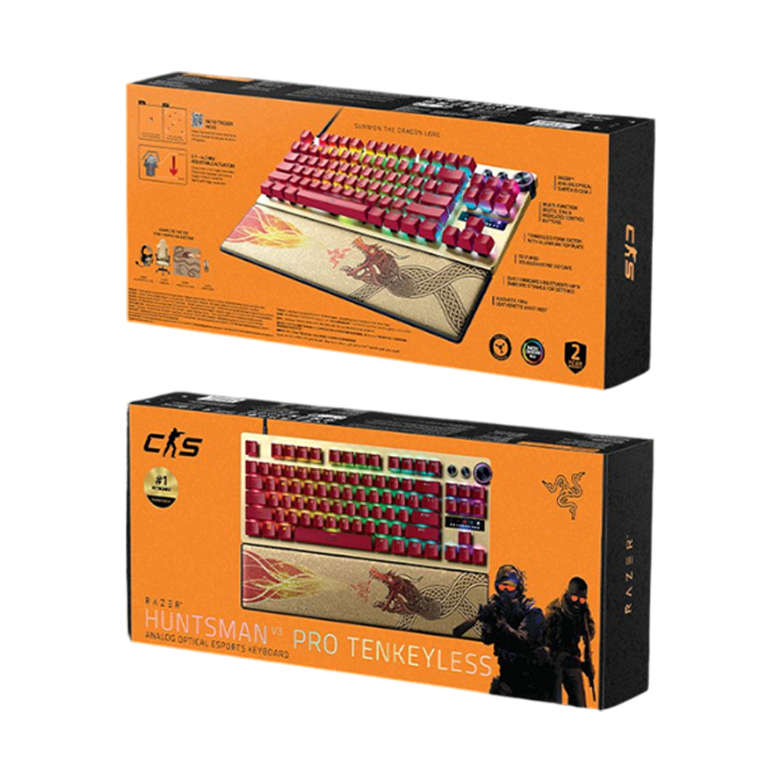 Razer Huntsman V3 Pro Tenkeyless Analog Optical Esports Keyboard - CS2 Edition - لوحة مفاتيح
