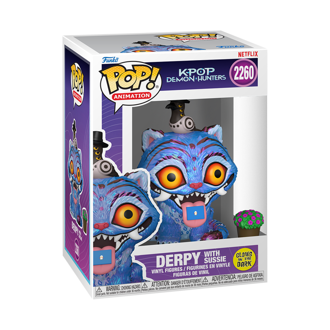 Funko Pop! Animation: KPOP Demon Hunters - Tiger with Bird #2260 - دمية Funko Pop! Animation: KPOP Demon Hunters - Tiger with Bird #2260 - دمية