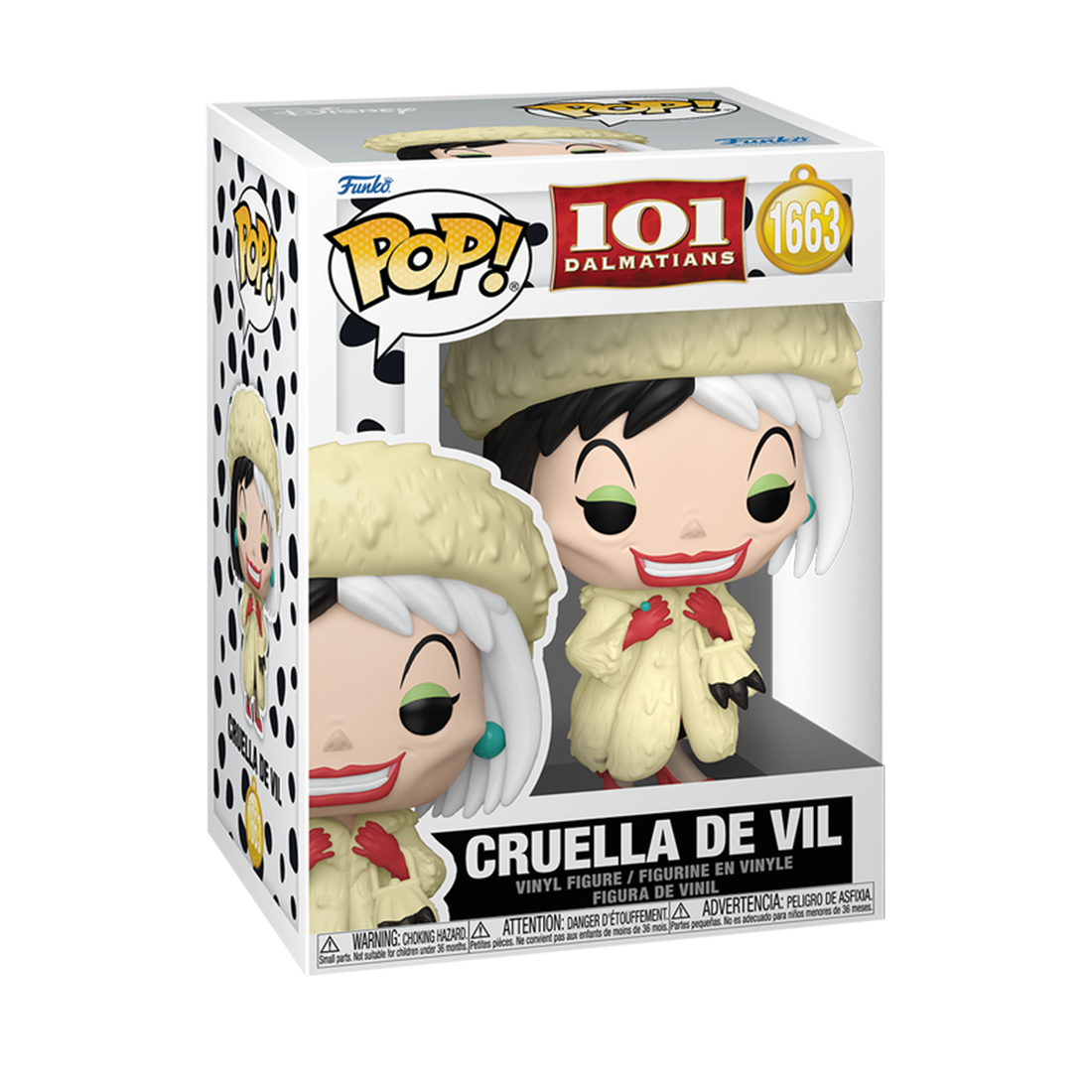 Funko Pop Disney: 101 Dalmatians S2 - Cruella De Vil w/chase #1663 - مجسم