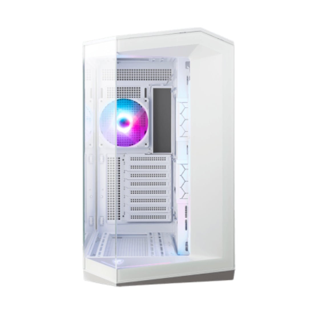 MSI MAG Pano 100R PZ Micro - ATX Tempered Glass Mid Tower Case - White - صندوق - Store974 Electronics WLL | ستور٩٧٤ للالكترونيات ذ.م.م
