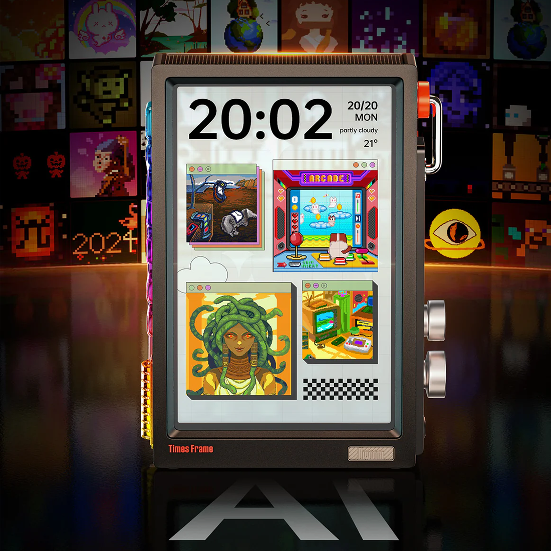 Divoom Times Frame Black - شاشة رقمية Divoom Times Frame Black - شاشة رقمية
