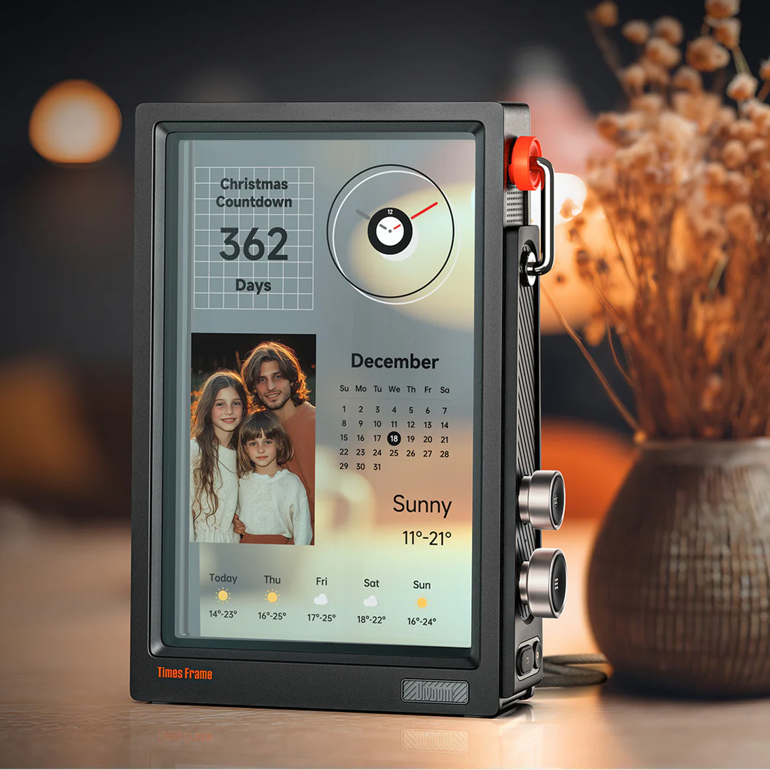Divoom Times Frame Black - شاشة رقمية Divoom Times Frame Black - شاشة رقمية