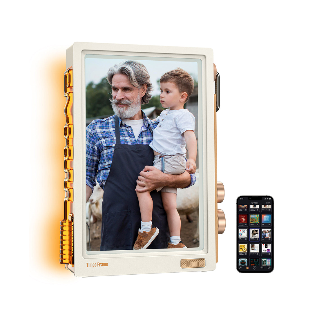 Divoom Times Frame White - شاشة رقمية Divoom Times Frame White - شاشة رقمية