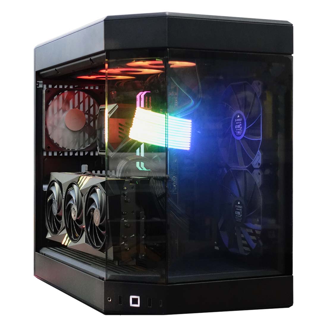 (Pre-Owned) Gaming PC Intel Core i7-13700K w/ MSI GeForce RTX 4080 GAMING X TRIO & Hyte Y60 - Black - كمبيوتر مستعمل - Store 974 | ستور ٩٧٤