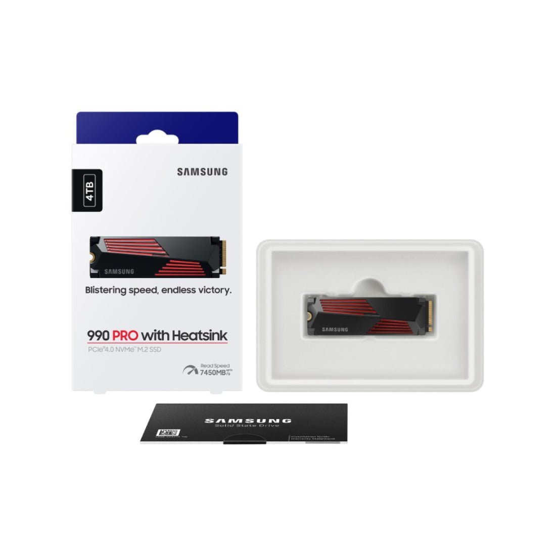 Samsung 990 Pro 4TB NVMe Gen 4 M.2 Internal SSD With Heatsink