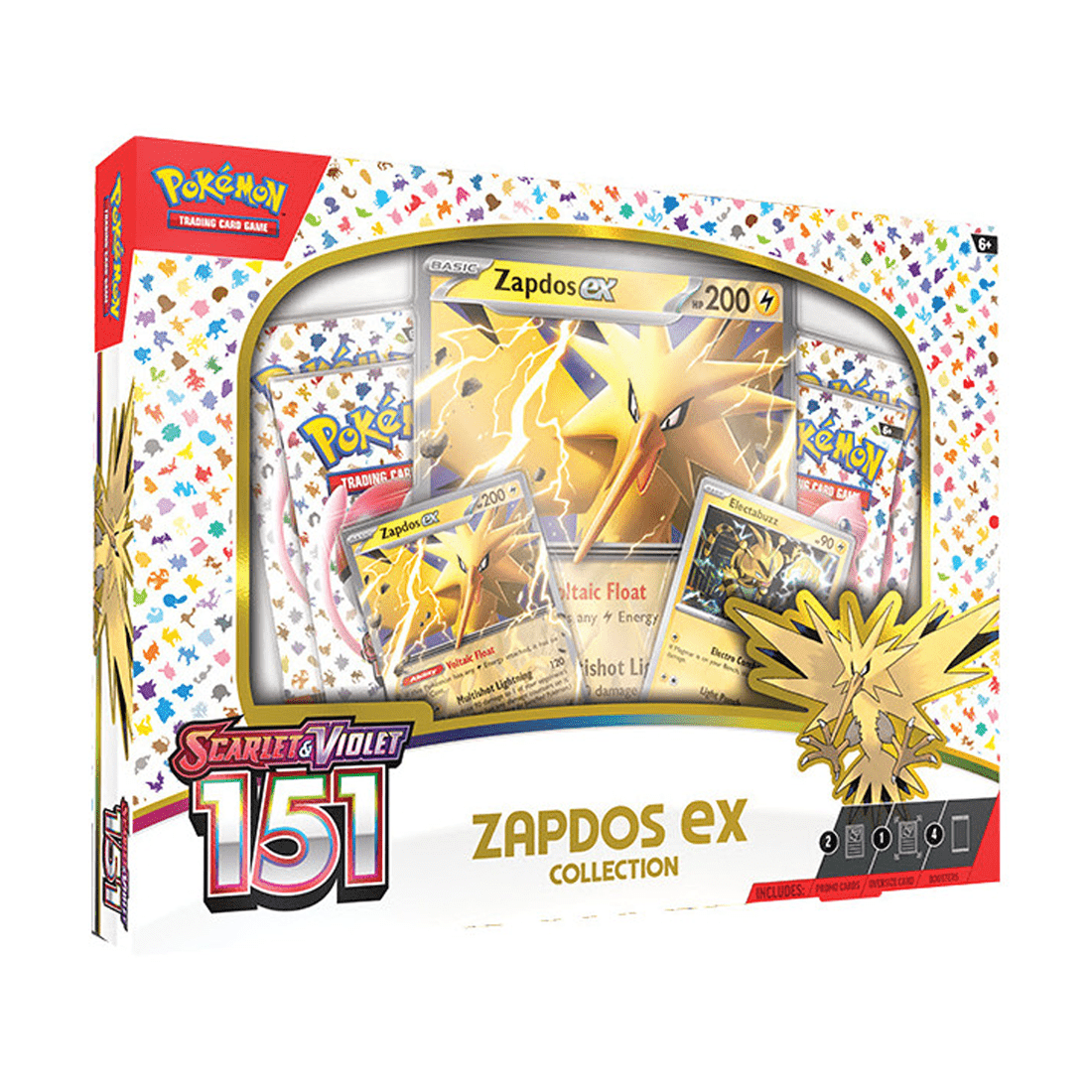 Pokemon TCG: Scarlet & Violet - 151 - (SV3.5) Zapdos ex Collection - بطاقة بوكيمون - Store 974 | ستور ٩٧٤