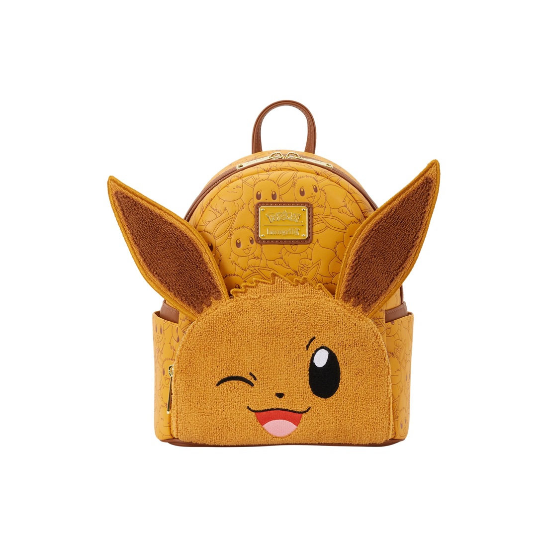 Loungefly! Leather: Pokemon Eevee Mini Backpack - حقيبة