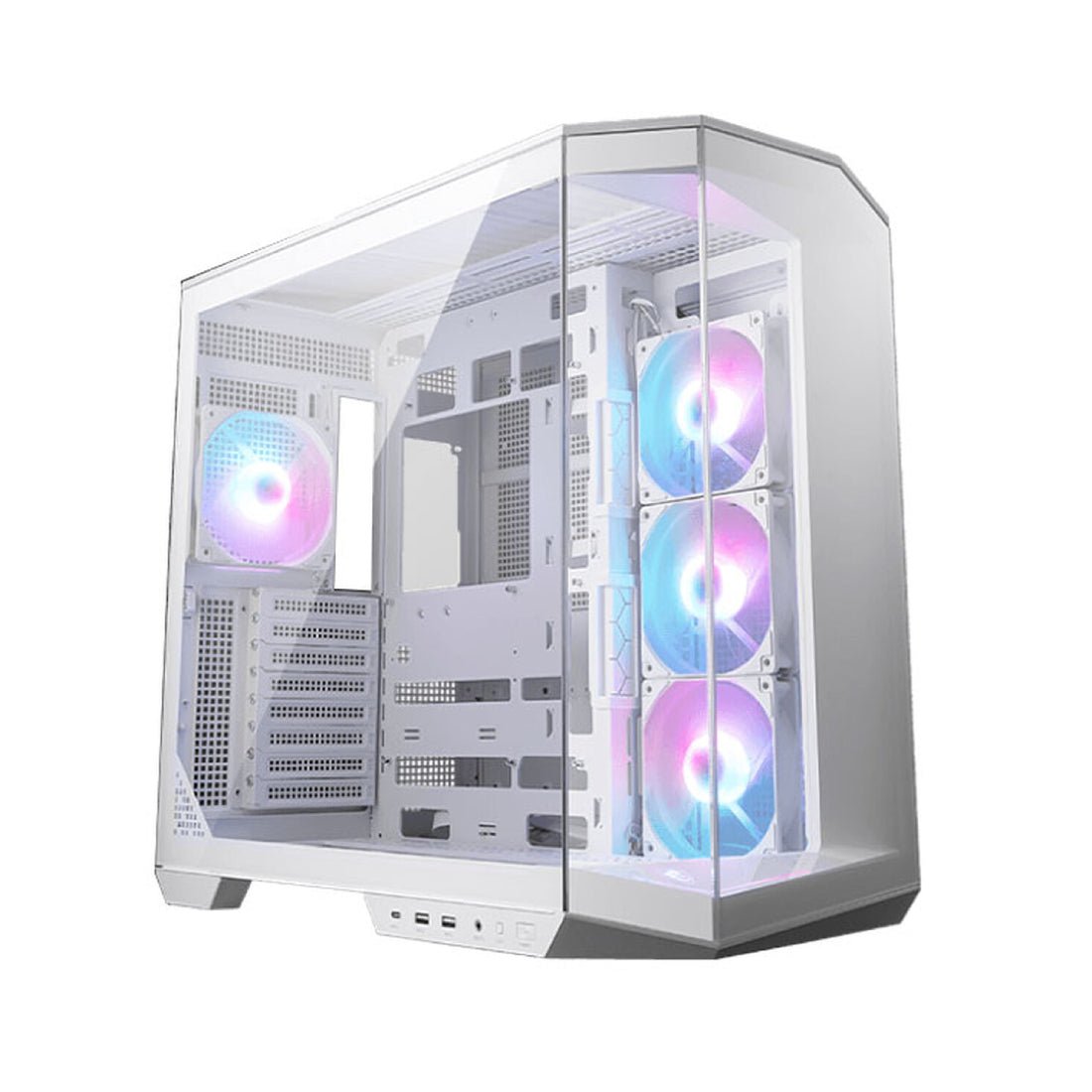 MSI MAG Pano 100R PZ Micro - ATX Tempered Glass Mid Tower Case - White - صندوق - Store974 Electronics WLL | ستور٩٧٤ للالكترونيات ذ.م.م