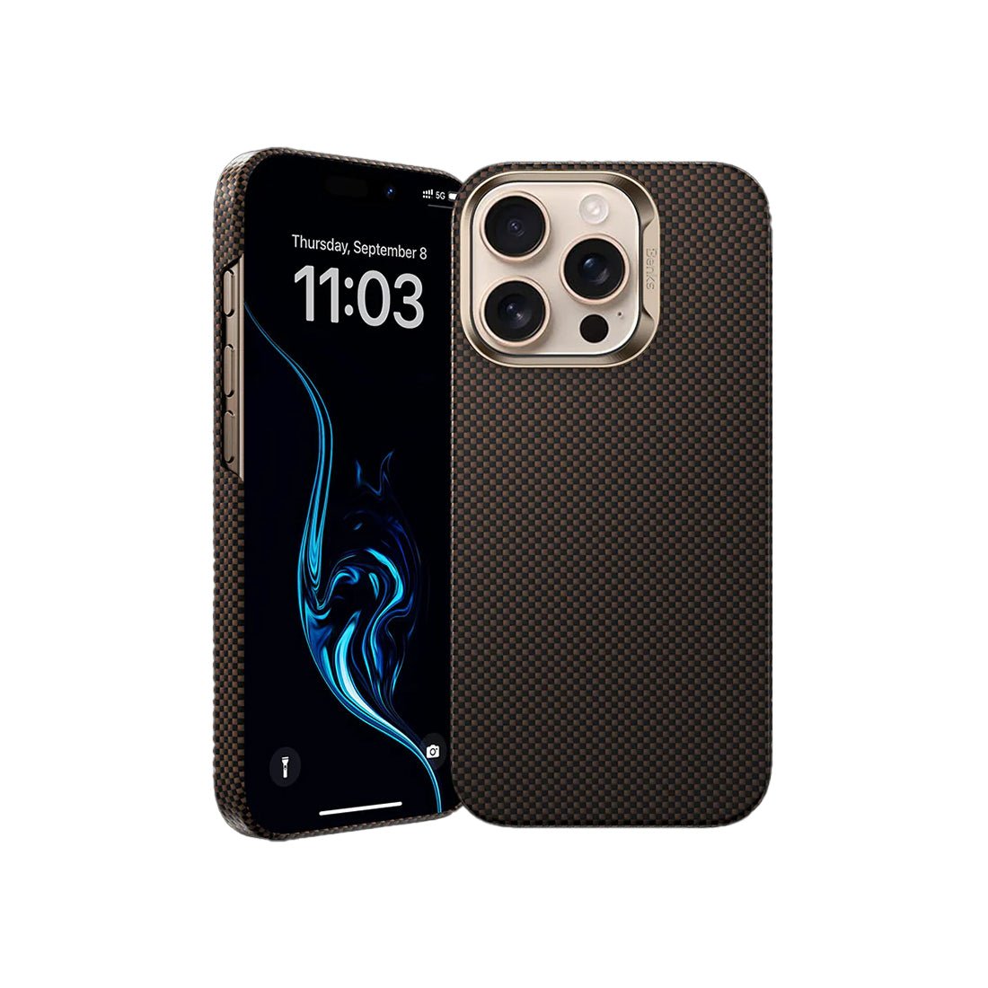 Benks ArmorTint Magnetic Case Kevlar Case 16 Pro - Gold - اكسسوار - Store974 Electronics WLL | ستور٩٧٤ للالكترونيات ذ.م.م