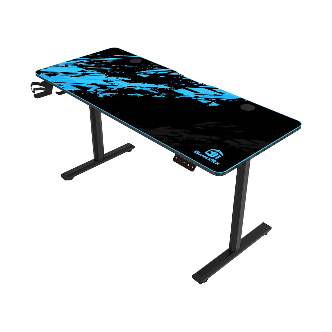 GamerTek GT-Elevate X Gaming Desk - Blue & Black - طاولة ألعاب GamerTek GT-Elevate X Gaming Desk - Blue & Black - طاولة ألعاب