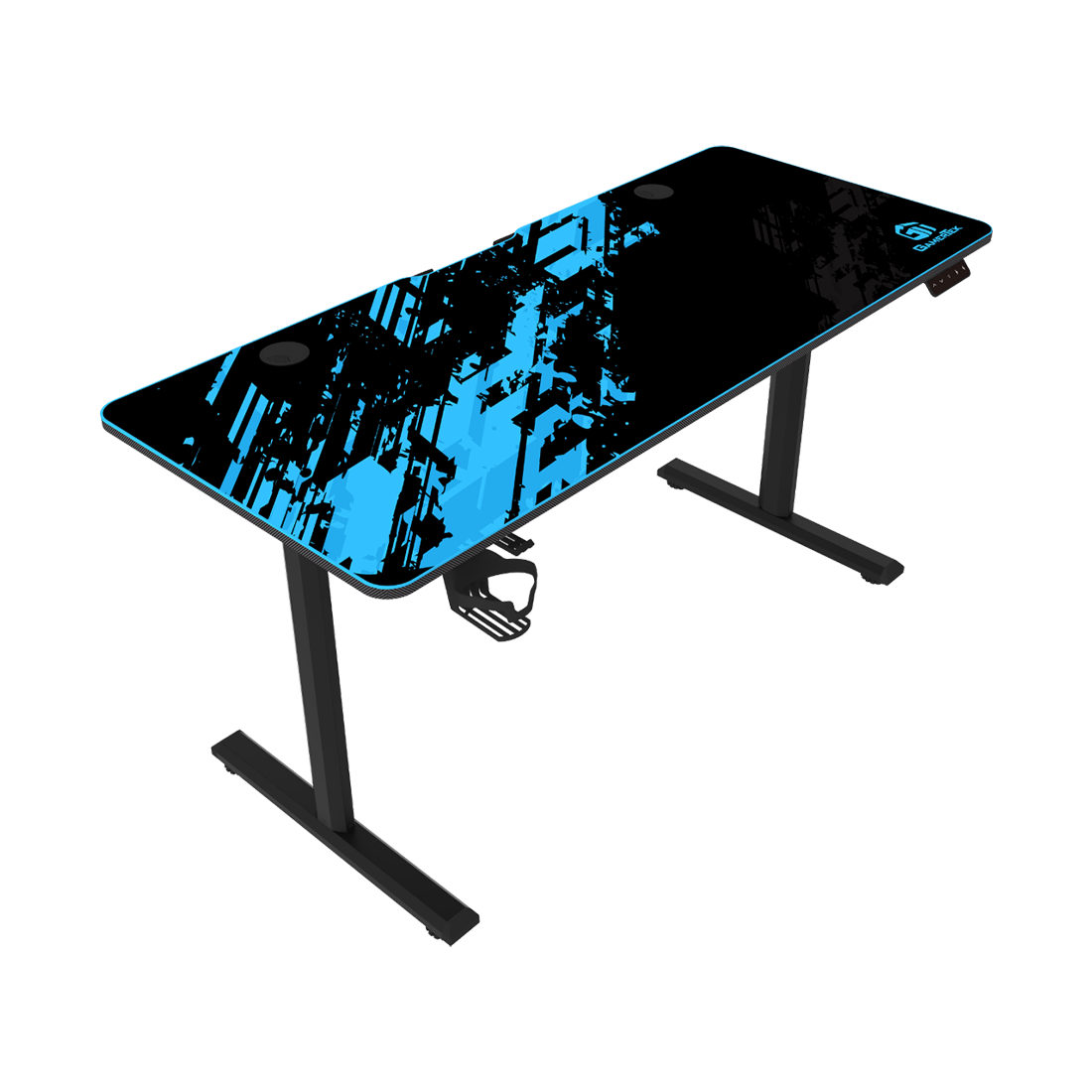 GamerTek GT-Elevate X Gaming Desk - Blue & Black - طاولة ألعاب GamerTek GT-Elevate X Gaming Desk - Blue & Black - طاولة ألعاب