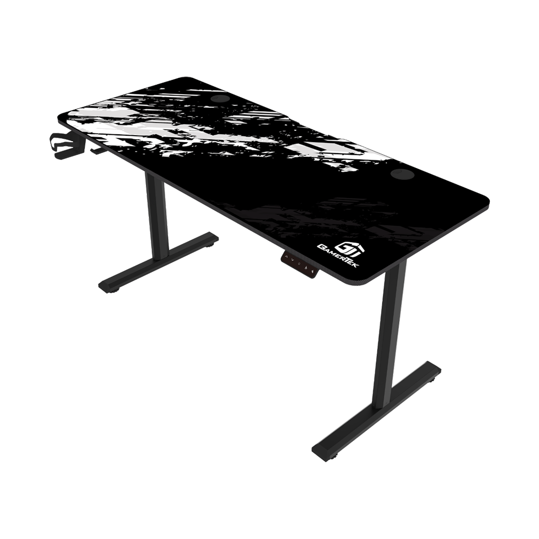 GamerTek GT-Elevate X Gaming Desk - White & Black - طاولة ألعاب GamerTek GT-Elevate X Gaming Desk - White & Black - طاولة ألعاب