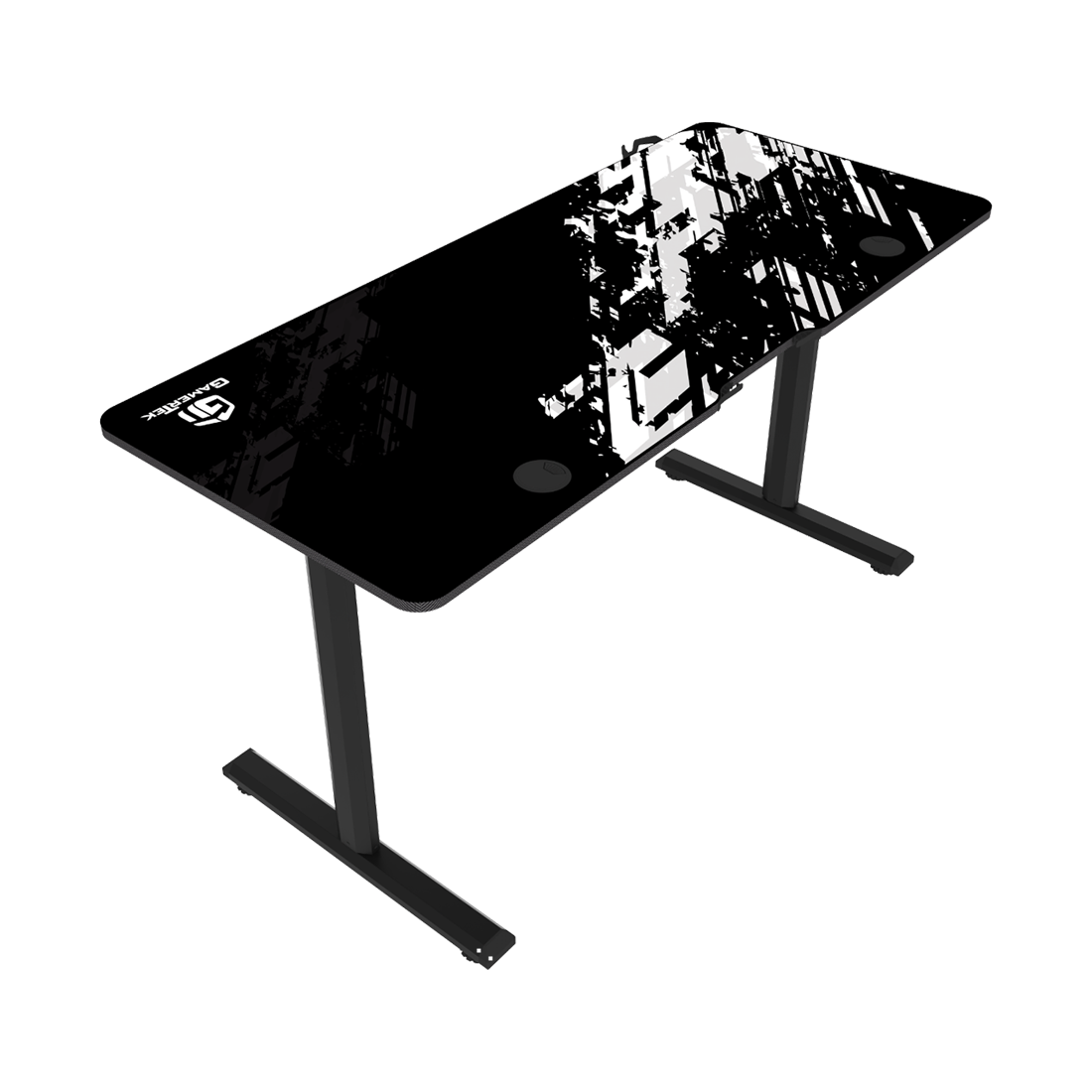 GamerTek GT-Elevate X Gaming Desk - White & Black - طاولة ألعاب GamerTek GT-Elevate X Gaming Desk - White & Black - طاولة ألعاب
