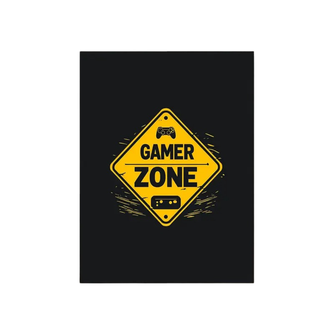 Gamer Zone Warning Poster (30 x 40 cm) - ملصق