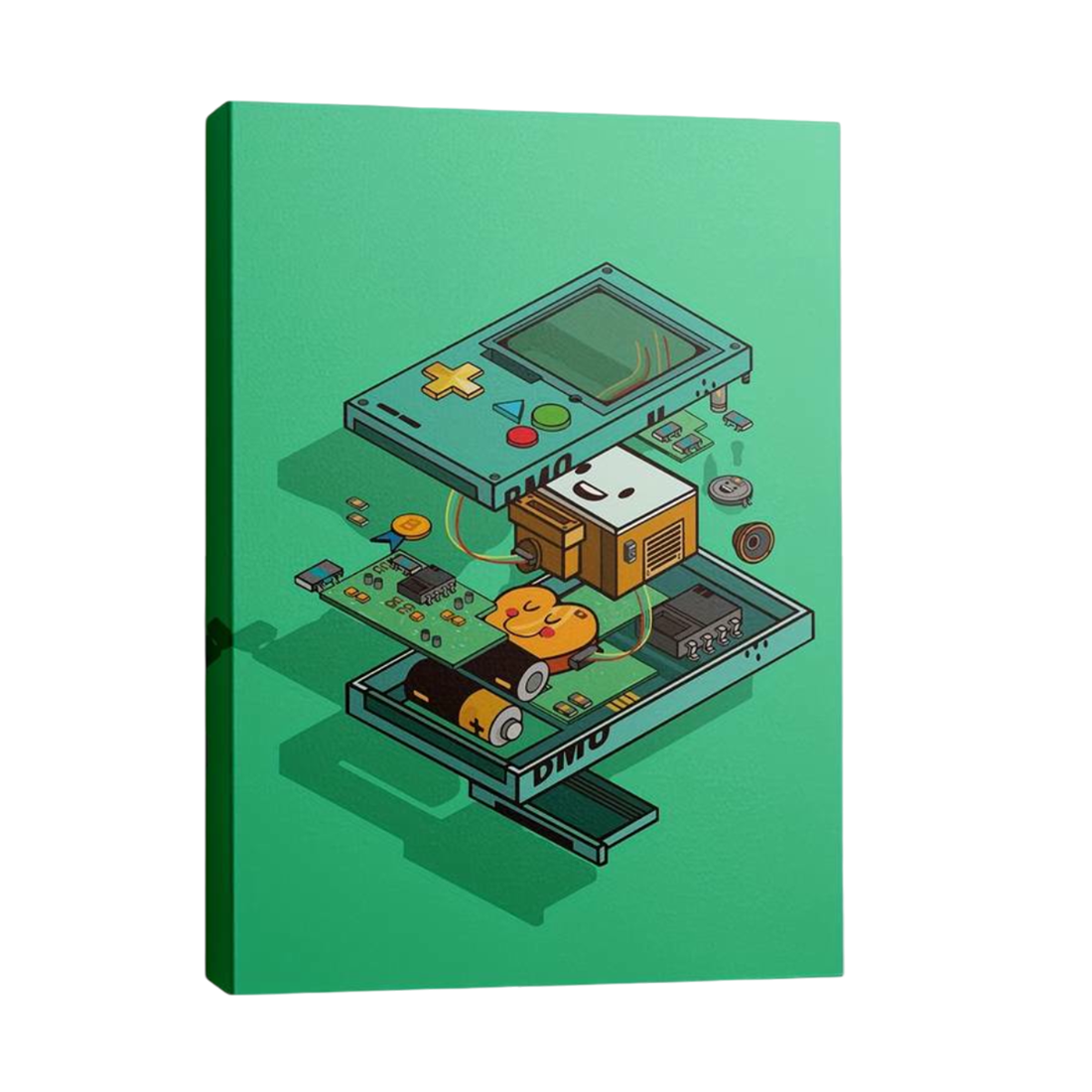 Gameboy Classic Exploded View Poster (40 x 60 cm) - ملصق Gameboy Classic Exploded View Poster (40 x 60 cm) - ملصق