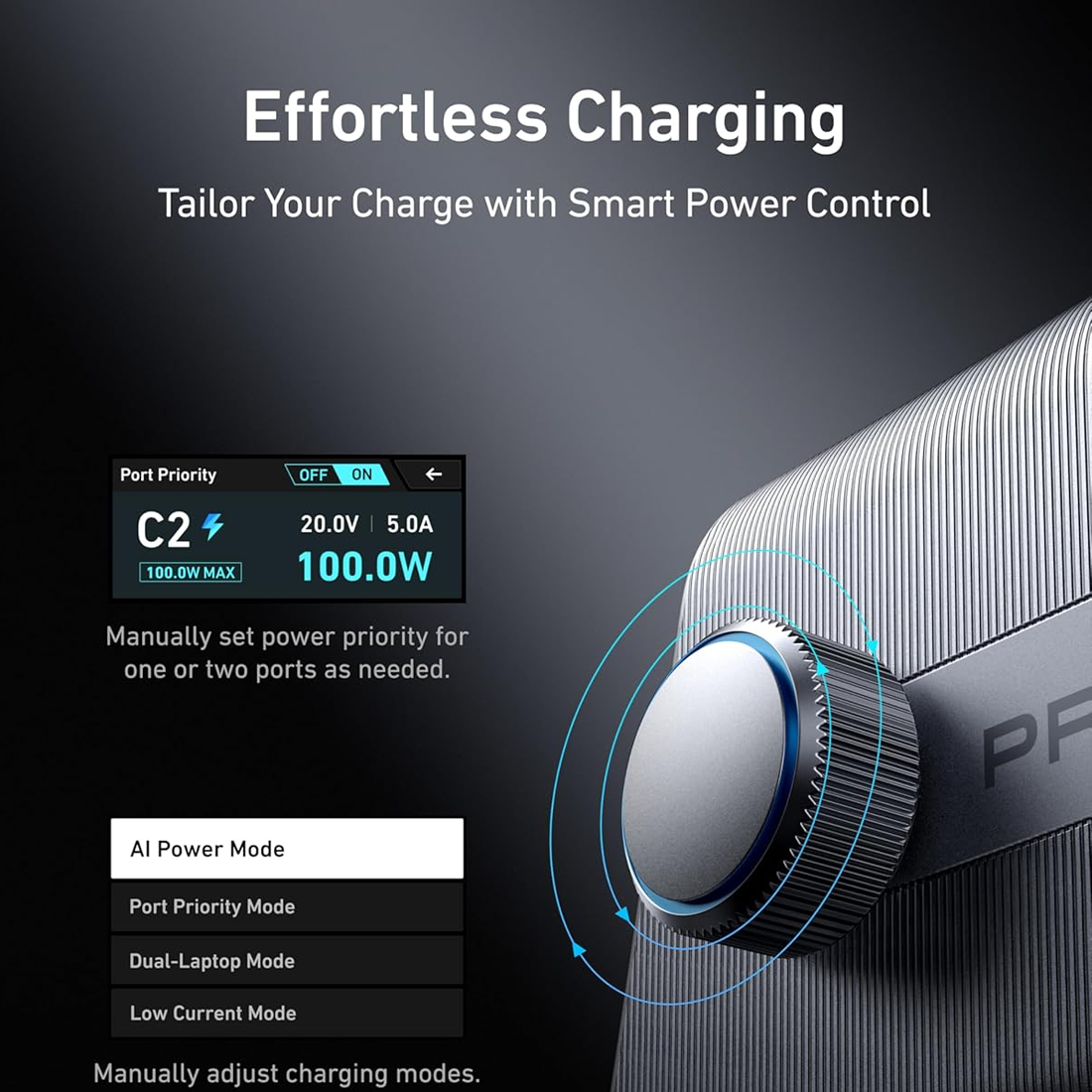Anker Prime 250W GaN Desktop Charger (6 Ports) – Silver – شاحن Anker Prime 250W GaN Desktop Charger (6 Ports) – Silver – شاحن