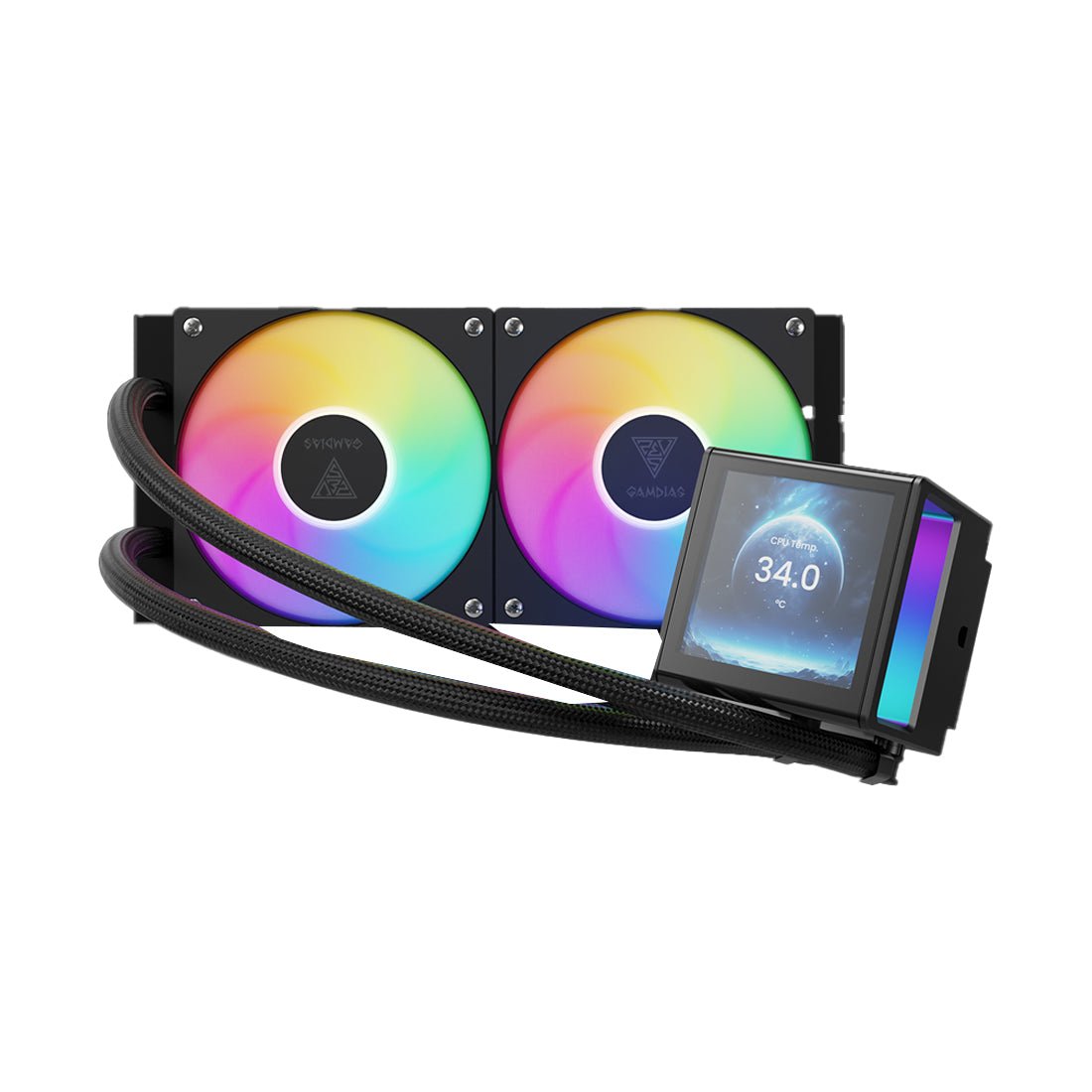 Gamdias CHIONE P5-240 PWN Fan Cooling- Black - مبرد Gamdias CHIONE P5-240 PWN Fan Cooling- Black - مبرد