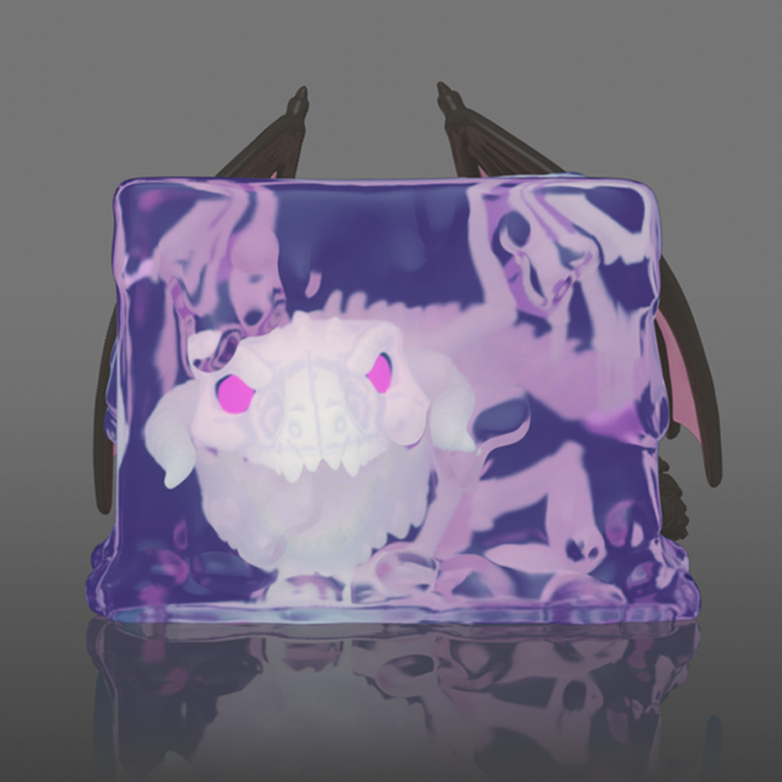 Funko Pop Deluxe! Games: Dungeons & Dragons S2 - Gelatinous Cube with Dracolich (GW)(Exc) #1069 - مجسم Funko Pop Deluxe! Games: Dungeons & Dragons S2 - Gelatinous Cube with Dracolich (GW)(Exc) #1069 - مجسم