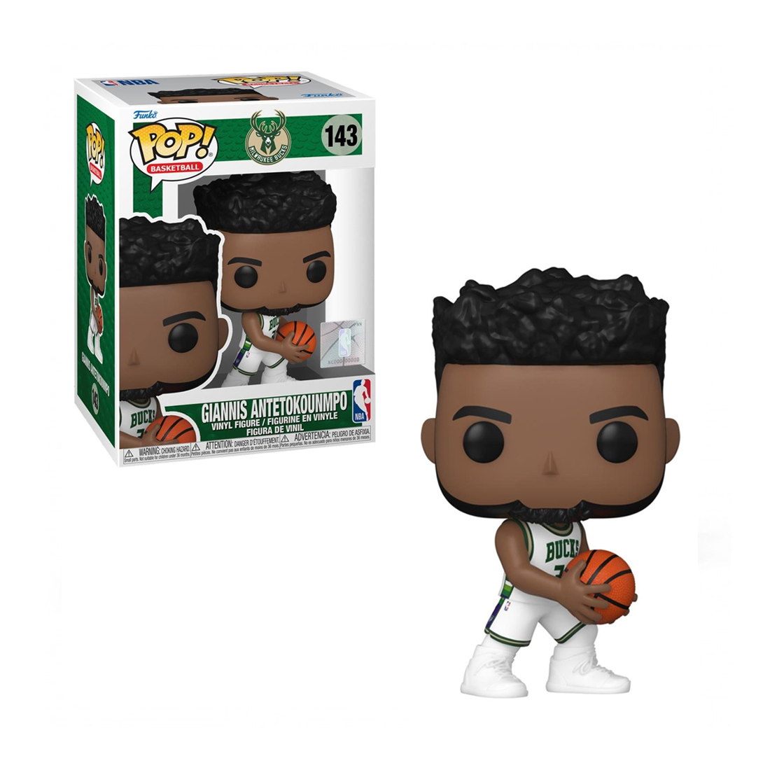 Funko Pop! Basketball: NBA Bucks - Giannis (CE-21) #143 - مجسم - Store 974 Electronics WLL  | ستور٩٧٤ للالكترونيات ذ.م.م