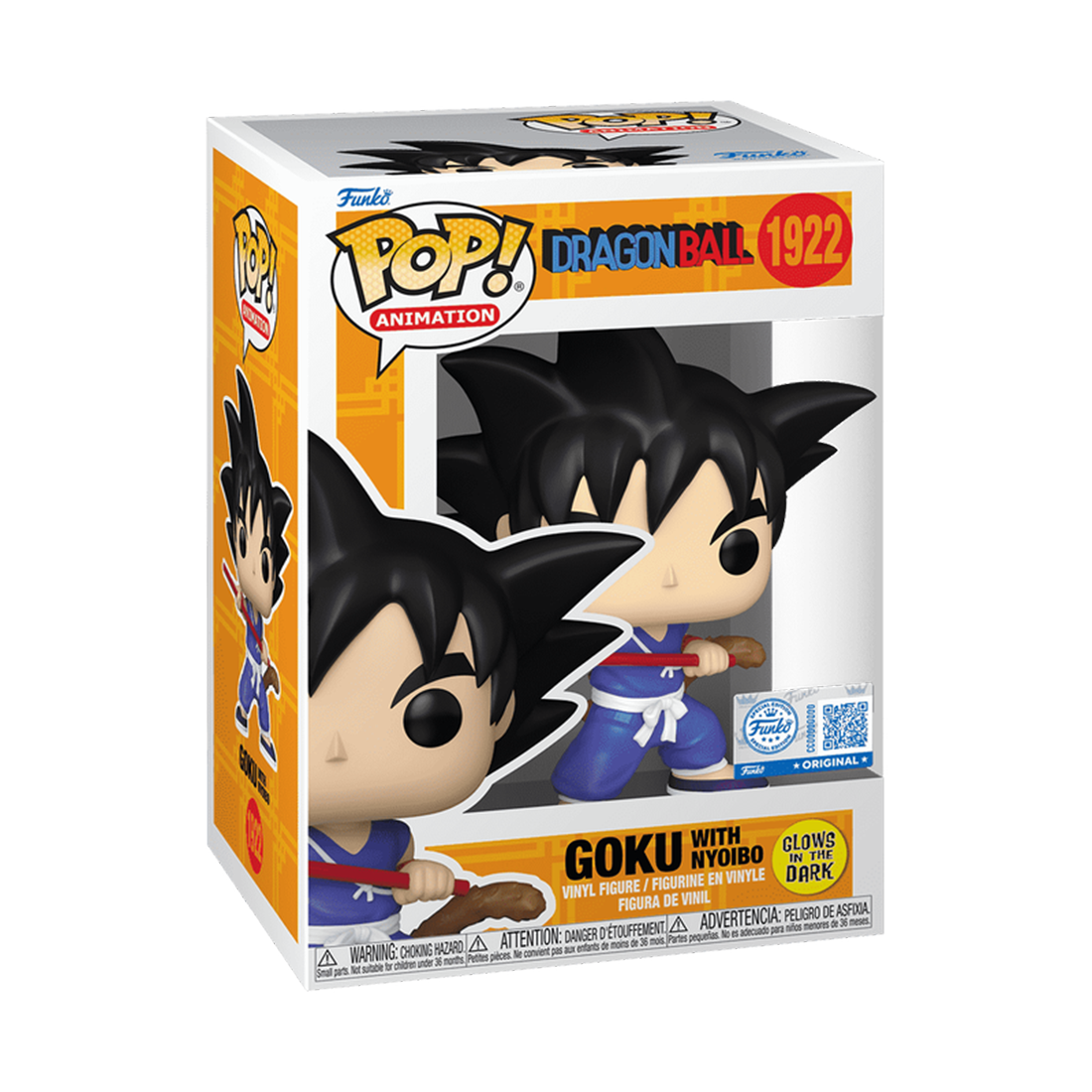 Funko Pop! Animation: Dragon Ball - Goku (Nyoibou)(GW)(Exc) #1922 - مجسم