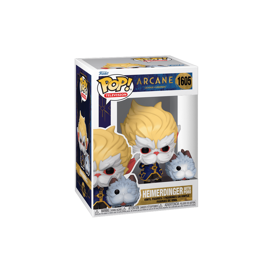 Funko Pop! TV: Arcane Lol S1 - Heimerdinger w/Poro #1605 - مجسم Funko Pop! TV: Arcane Lol S1 - Heimerdinger w/Poro #1605 - مجسم