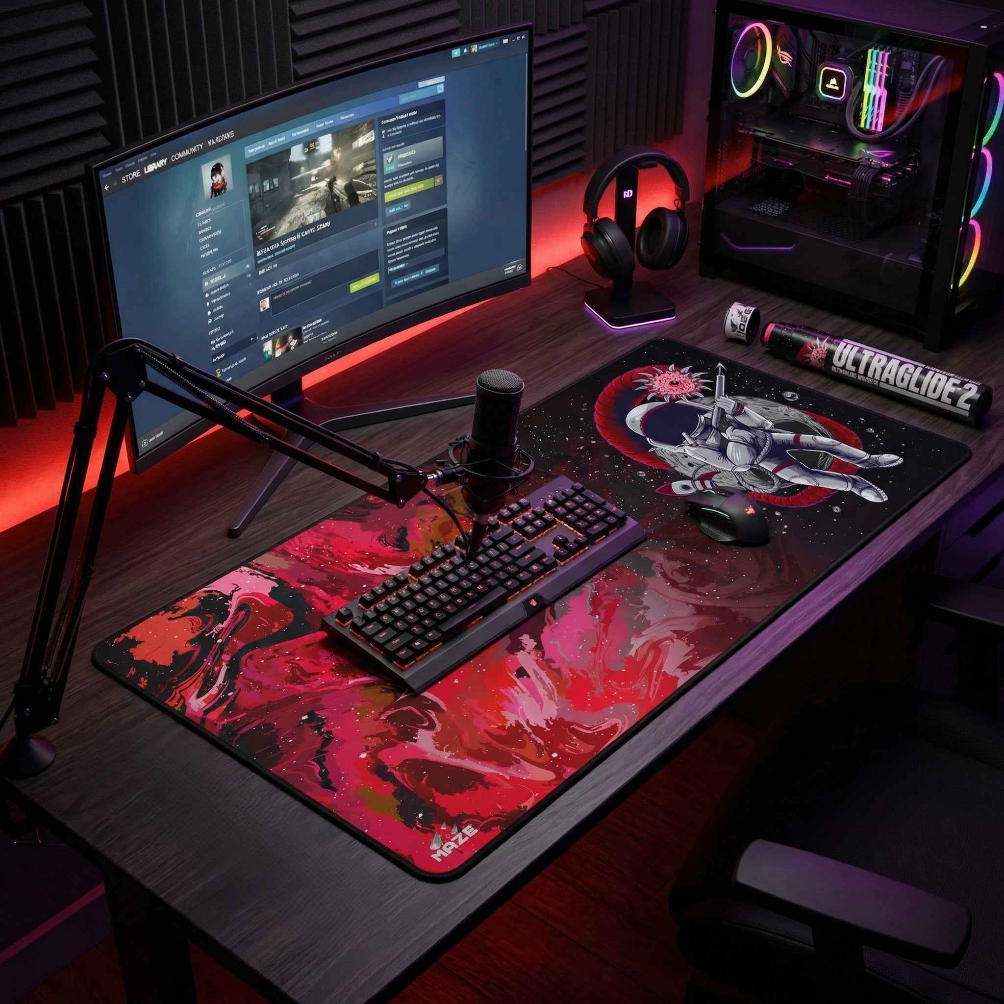 MAZE Astro CGR-R 2XL Extended Mousepad - حصيرة الفأرة MAZE Astro CGR-R 2XL Extended Mousepad - حصيرة الفأرة