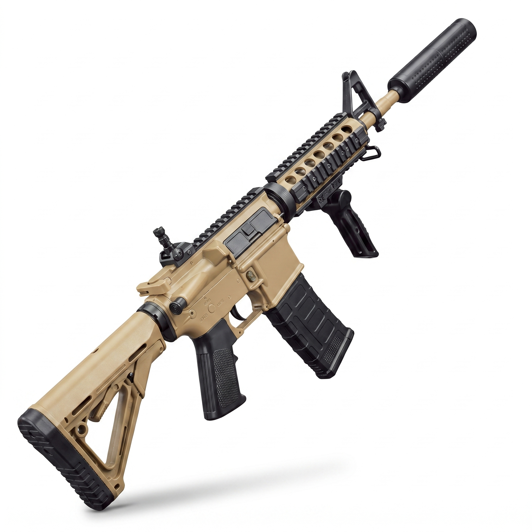 Electric Gel Blaster Toy M4 - Beige - مسدس ماء Electric Gel Blaster Toy M4 - Beige - مسدس ماء