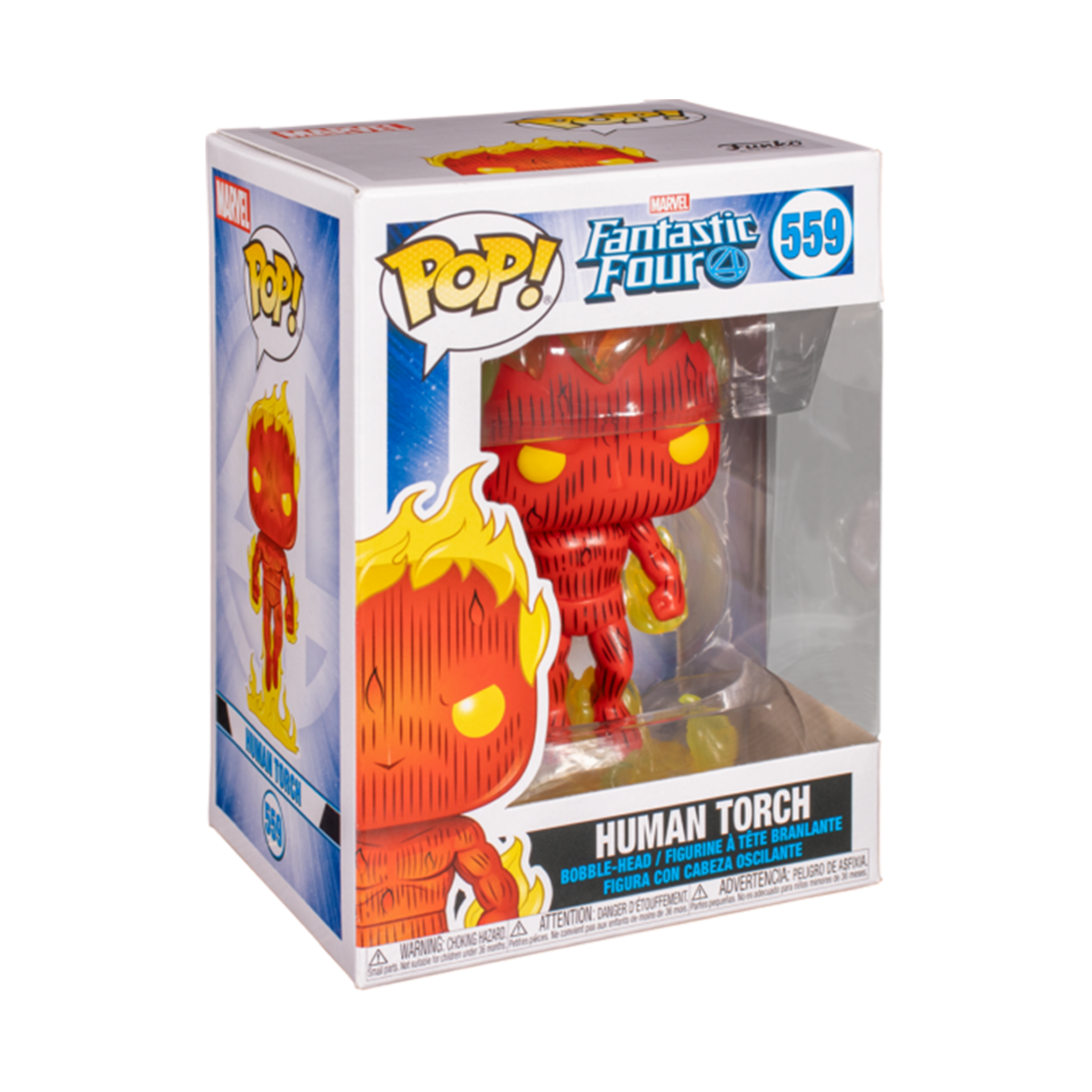 Funko Pop! Marvel: Fantastic Four - Human Torch #559 - مجسم Funko Pop! Marvel: Fantastic Four - Human Torch #559 - مجسم