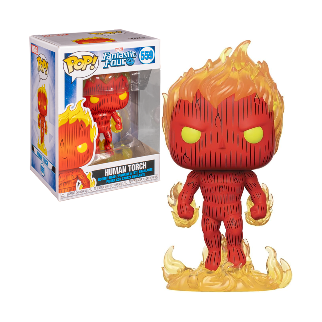 Funko Pop! Marvel: Fantastic Four - Human Torch #559 - مجسم Funko Pop! Marvel: Fantastic Four - Human Torch #559 - مجسم