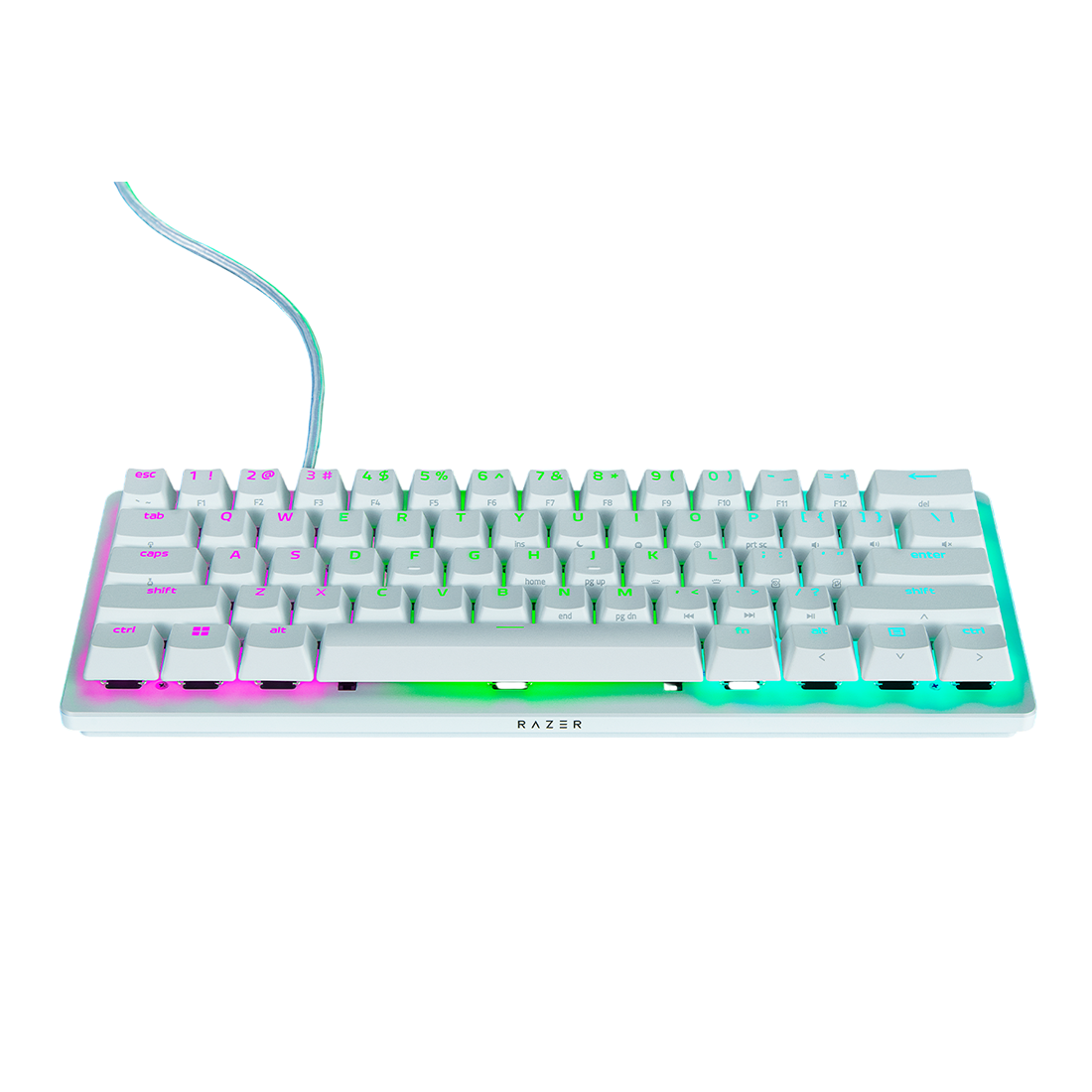 Razer Huntsman V3 Pro Mini - White Edition - US Layout - لوحة مفاتيح Razer Huntsman V3 Pro Mini - White Edition - US Layout - لوحة مفاتيح