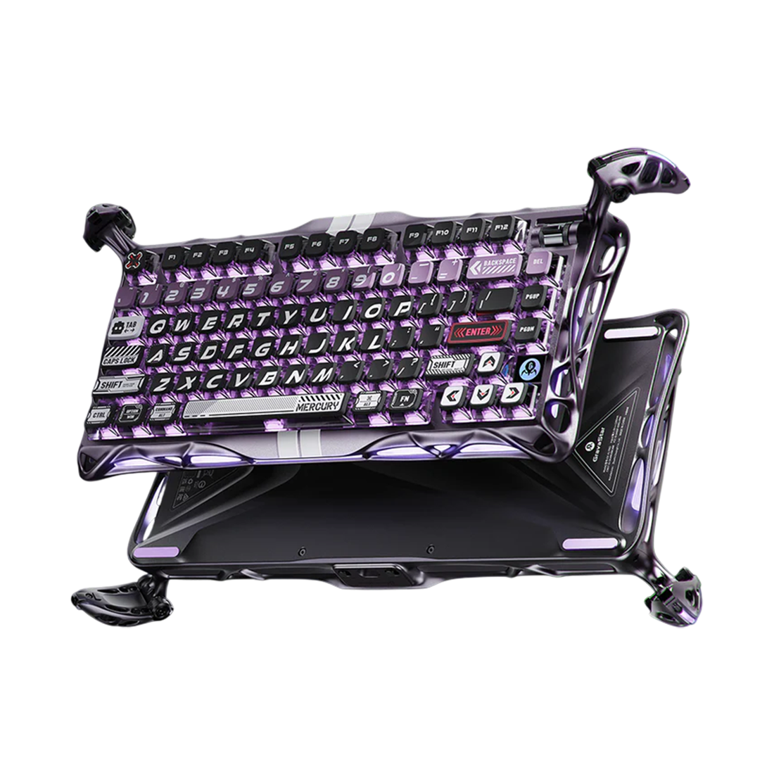 GravaStar Mercury V75 Pro Magnetic Switch Gaming - Iron Purple - لوحة مفاتيح GravaStar Mercury V75 Pro Magnetic Switch Gaming - Iron Purple - لوحة مفاتيح