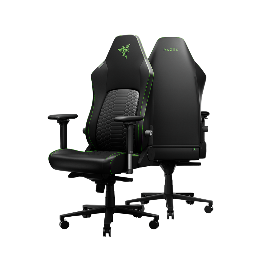 Razer Iskur V2 NewGen Ergonomic Gaming Chair - Black/Green - كرسي Razer Iskur V2 NewGen Ergonomic Gaming Chair - Black/Green - كرسي