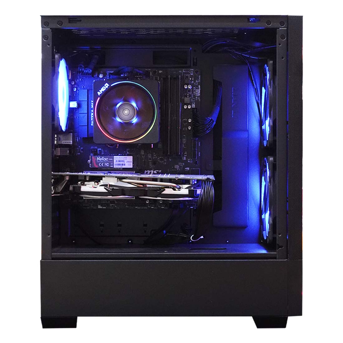 (Pre-Owned) Gaming PC AMD Ryzen 7 2700X w/ AMD Radeon RX 580 & Lian Li Lancool 205 - Black - كمبيوتر مستعمل - Store 974 | ستور ٩٧٤