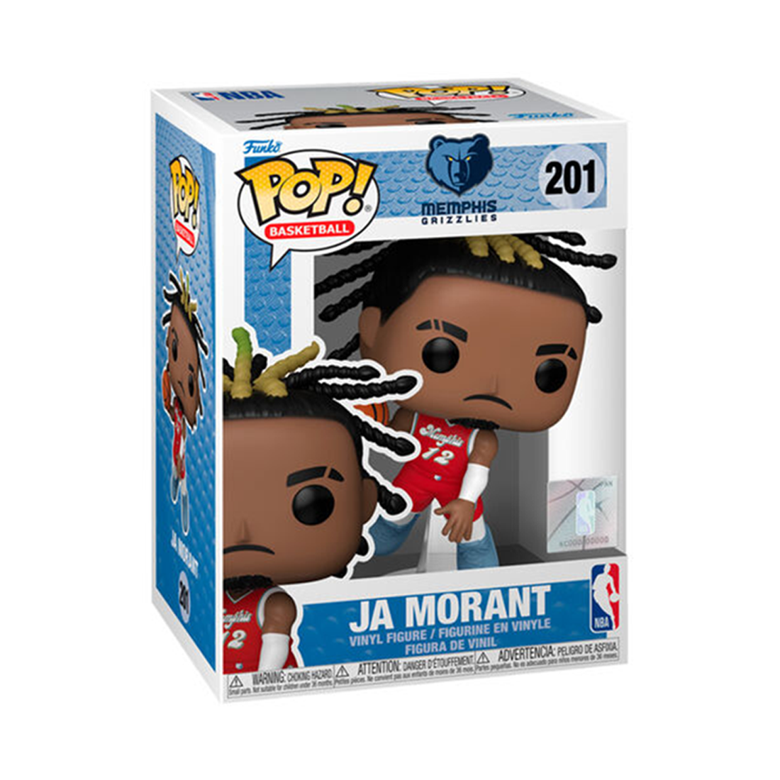 Funko Pop! Basketball: NBA Grizzlies - Ja Morant (24-25 CE) #201 - مجسم - Store 974 Electronics WLL  | ستور٩٧٤ للالكترونيات ذ.م.م