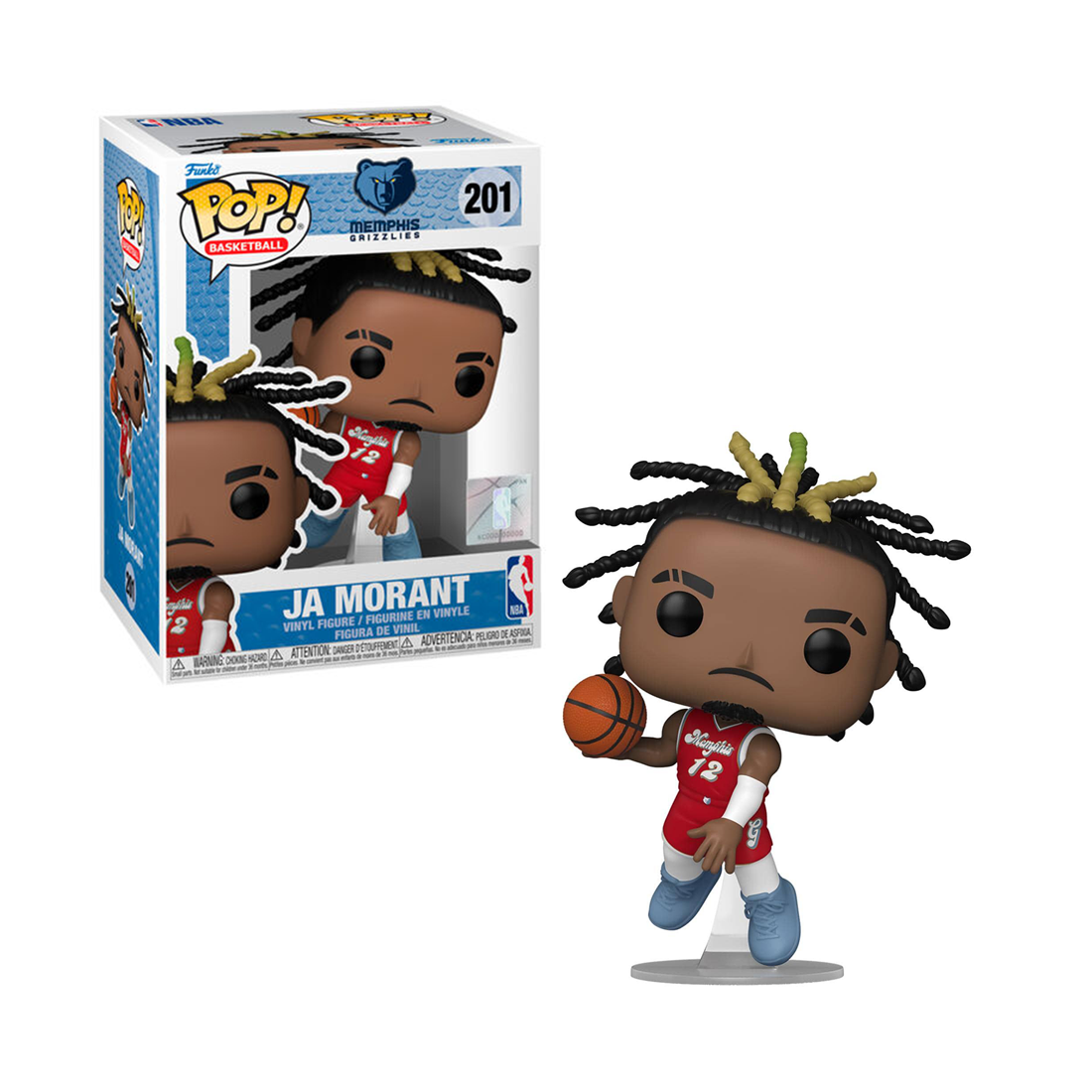 Funko Pop! Basketball: NBA Grizzlies - Ja Morant (24-25 CE) #201 - مجسم - Store 974 Electronics WLL  | ستور٩٧٤ للالكترونيات ذ.م.م