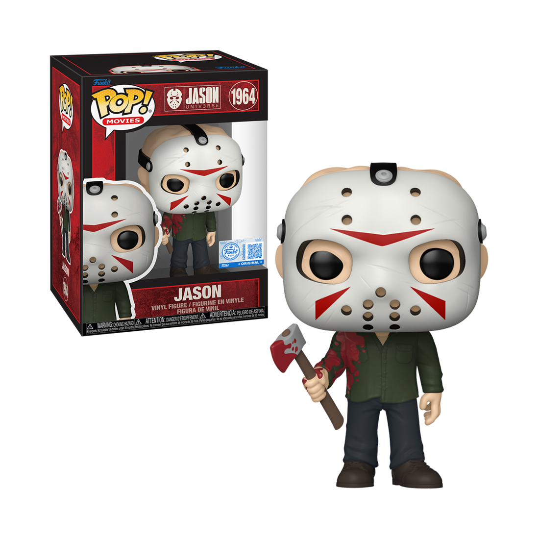 Pop! Movies: Jason Universe - Jason with Axe (Exc) #1964 - مجسم Pop! Movies: Jason Universe - Jason with Axe (Exc) #1964 - مجسم