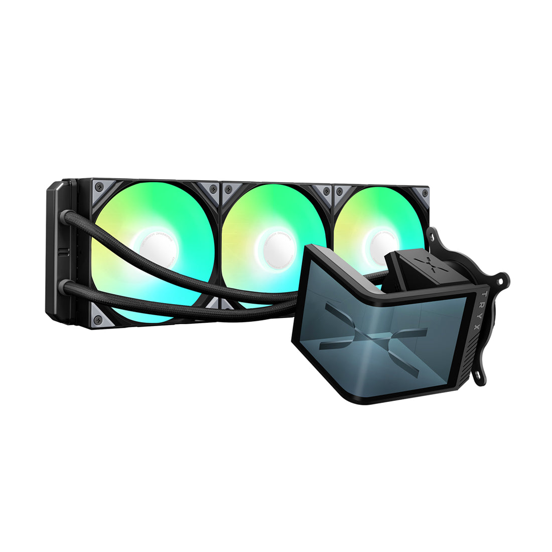 TryX Panorama SE ARGB 360mm Liquid Cooler - Black - مبرد