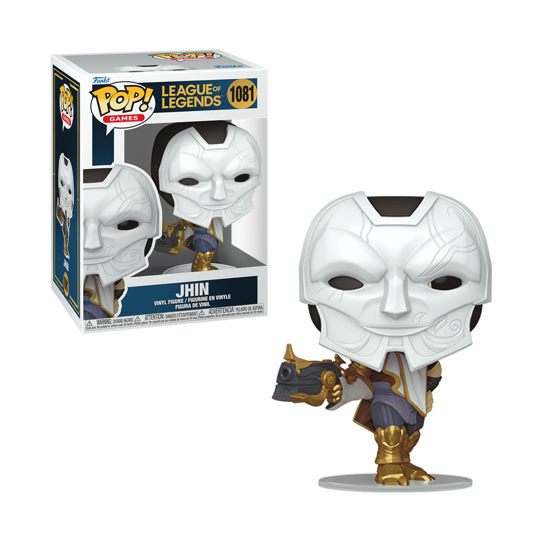 Funko Pop! Games: League of Legends - Jhin #1081 - مجسم - Store 974 Electronics WLL  | ستور٩٧٤ للالكترونيات ذ.م.م