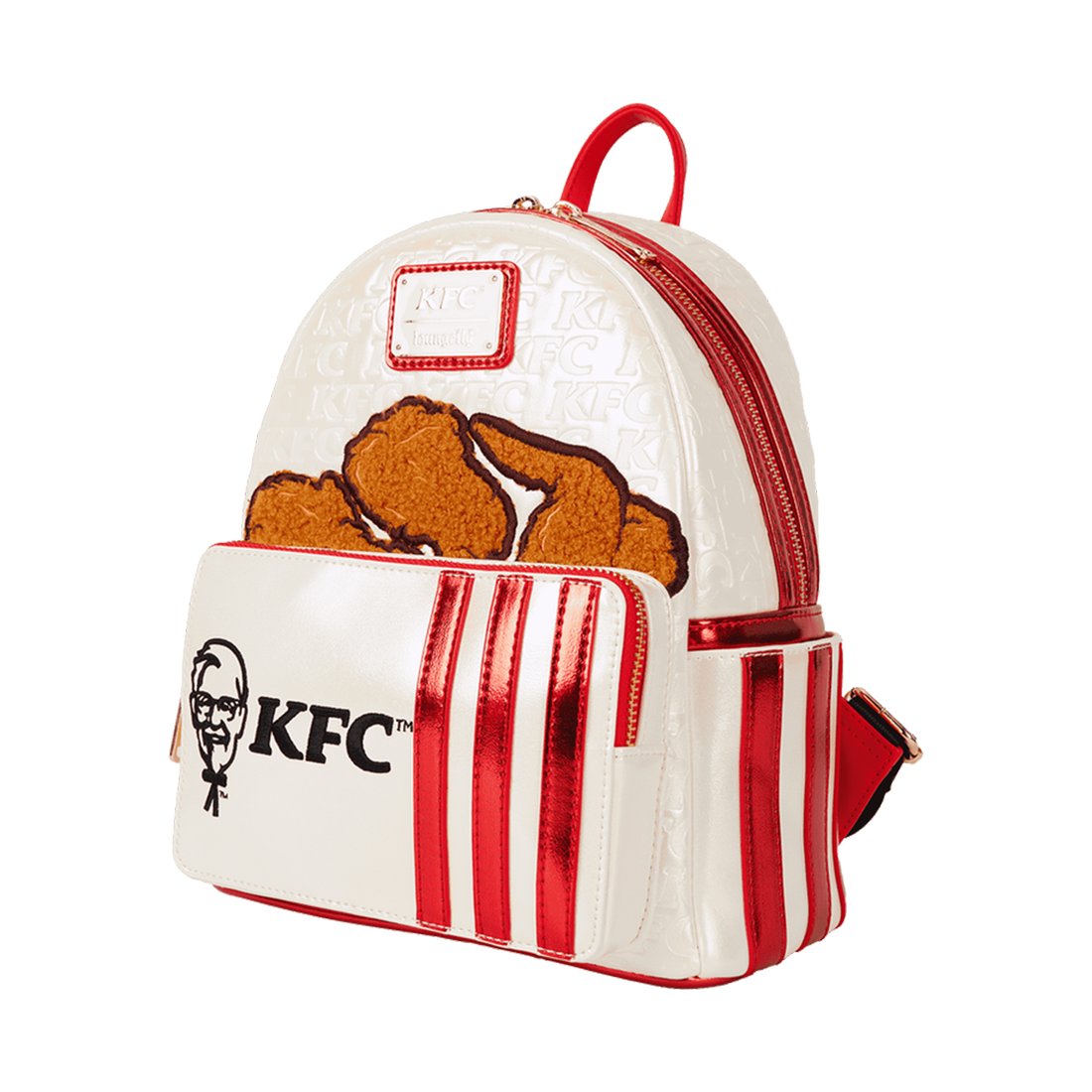 Loungefly! Leather: KFC Mini Backpack - حقيبة Loungefly! Leather: KFC Mini Backpack - حقيبة