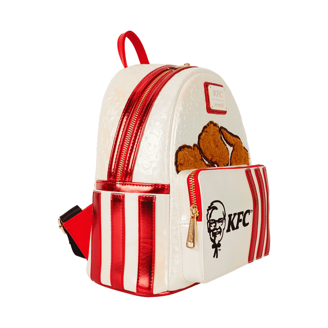Loungefly! Leather: KFC Mini Backpack - حقيبة Loungefly! Leather: KFC Mini Backpack - حقيبة