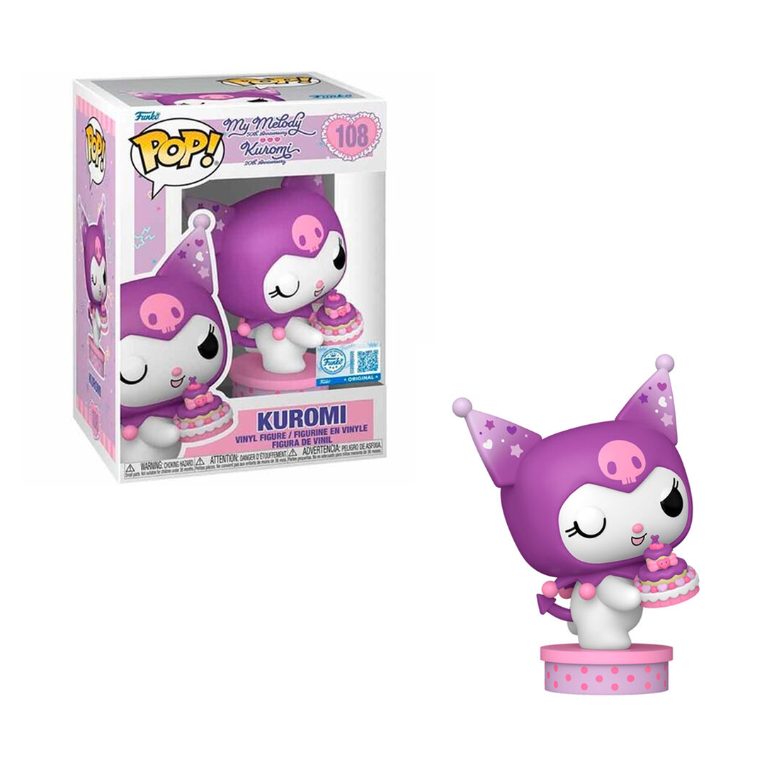 Funko Pop! Animation: Sanrio - Kuromi Present #108 - مجسم Funko Pop! Animation: Sanrio - Kuromi Present #108 - مجسم