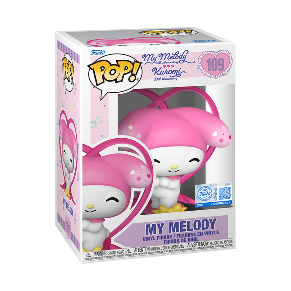 Funko Pop! Animation: Sanrio - My Melody Ribbon (Exc) #109 - مجسم Funko Pop! Animation: Sanrio - My Melody Ribbon (Exc) #109 - مجسم