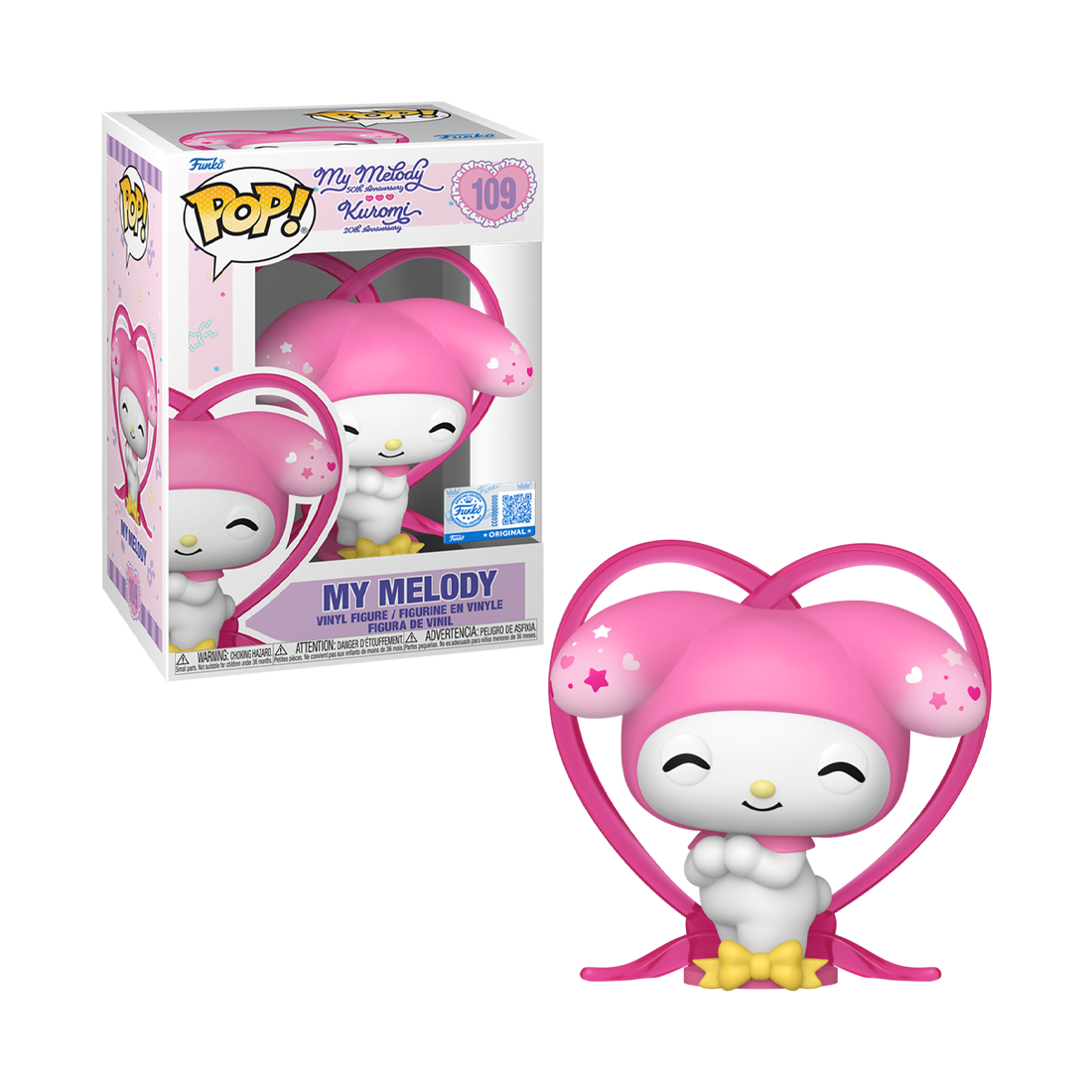 Funko Pop! Animation: Sanrio - My Melody Ribbon (Exc) #109 - مجسم Funko Pop! Animation: Sanrio - My Melody Ribbon (Exc) #109 - مجسم