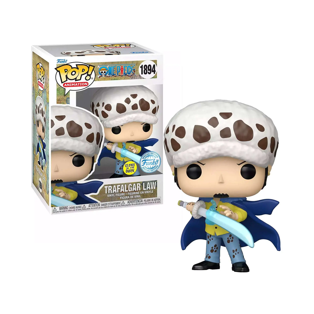 Funko Pop! Animation: One Piece - Trafalgar Law (GW)(Exc) #1894 - مجسم - Store 974 Electronics WLL  | ستور٩٧٤ للالكترونيات ذ.م.م
