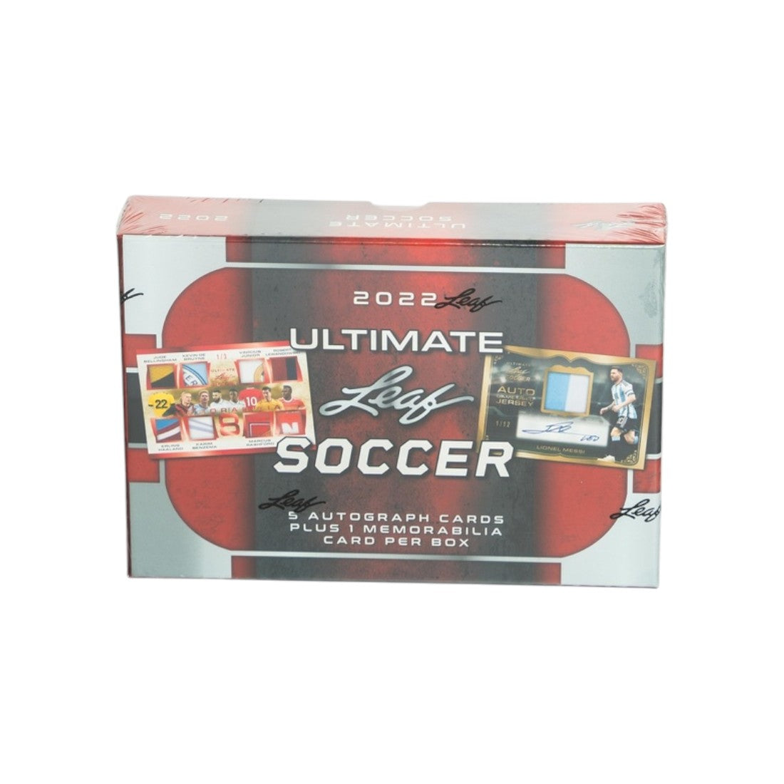 2022 Ultimate Leaf Soccer Sport Cards- 5 Autograph Cards Plus 1 Memorabilia - بطاقة ألعاب