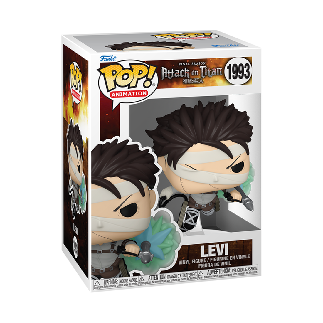 Funko Pop! Animation: Attack on Titan - Levi(SP-1) #1993 - مجسم - Store 974 Electronics WLL  | ستور٩٧٤ للالكترونيات ذ.م.م