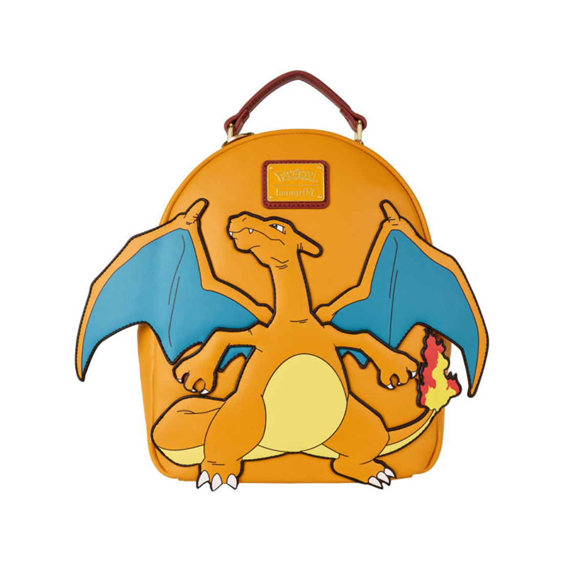 Loungefly! Leather: Pokemon Charizard Cosplay Mini Backpack - حقيبة